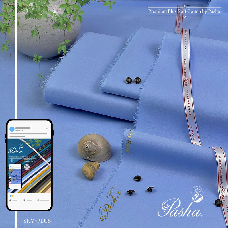Men’s Luxury Pima Soft Cotton - Sky Plus
