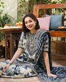 Printed Patch Emb Lawn 3 Piece Unstitched Suit MI -022 Summer Collection