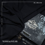 Alhaam Presents 100% Pure Super Luxury Regent Wash & Wear - Black