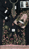 Ehtnic Silk Unstitched 2PC Heavy Embroidery Suit - D117