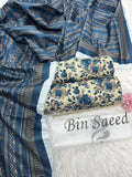Bin Saeed Printed Khaddar 3 Piece Unstitched Suit BS -010 Summer Collection
