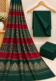 Luxury Banarsi Jacquard Pashmina Shawl & Dhanak Unstitched 3-Piece Suit - JS10