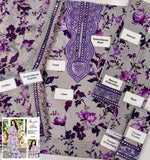 Aneelas - Printed Patch Emb Lawn 3 Piece Unstitched Suit MI 113A Summer Collection