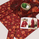 Printed Lawn With Shifoon Dupatta 3 Piece Unstitched Suit - Summer Collection - S31