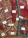 Printed Patch Emb Lawn 3 Piece Unstitched Suit MI -059 Summer Collection