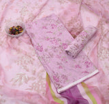 Printed Lawn With Shifoon Dupatta 3 Piece Unstitched Suit - Summer Collection - S14