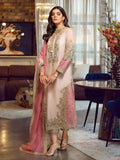 Luxury Organza Heavy Embroidered 3 Piece Unstitched Suit - AI 0167