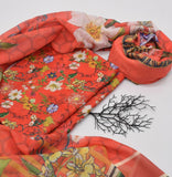 Digital Printed 3 Piece Swiss With tarkashi Dupatta Collection 502