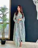 Printed Patch Emb Lawn 3 Piece Unstitched Suit MI -016 Summer Collection