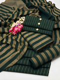 Khaddi - 3PC Marina Unstitched Suit -  Green