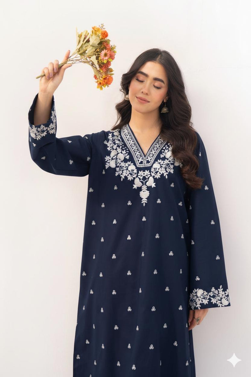 Lawn 2PC Embroidery Unstitched Suit BK-01