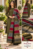 Luxury Banarsi Jacquard Pashmina Shawl & Dhanak Unstitched 3-Piece Suit - JS14