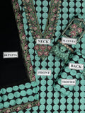 Crizma - Printed Patch Emb Lawn 3 Piece Unstitched Suit MI 116A Summer Collection