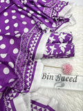 Bin Saeed Printed Khaddar 3 Piece Unstitched Suit BS -019 Summer Collection