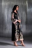 Ehtnic Silk Unstitched 2PC Heavy Embroidery Suit - D117