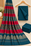 Luxury Banarsi Jacquard Pashmina Shawl & Dhanak Unstitched 3-Piece Suit - JS13