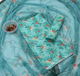 Printed Lawn With Shifoon Dupatta 3 Piece Unstitched Suit - Summer Collection - S13