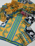 DIGITAL PRINT 3PC SILK UNSTITCHED SUIT 61