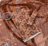 Printed Lawn With Shifoon Dupatta 3 Piece Unstitched Suit - Summer Collection - S07