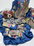 Shamoze Silk Digital 3pc Unstitched Suit - 114