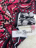 Bin Saeed Printed Khaddar 3 Piece Unstitched Suit BS -015 Summer Collection