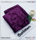 Palachi Velvet Embossed 2pc Suit - Magenda