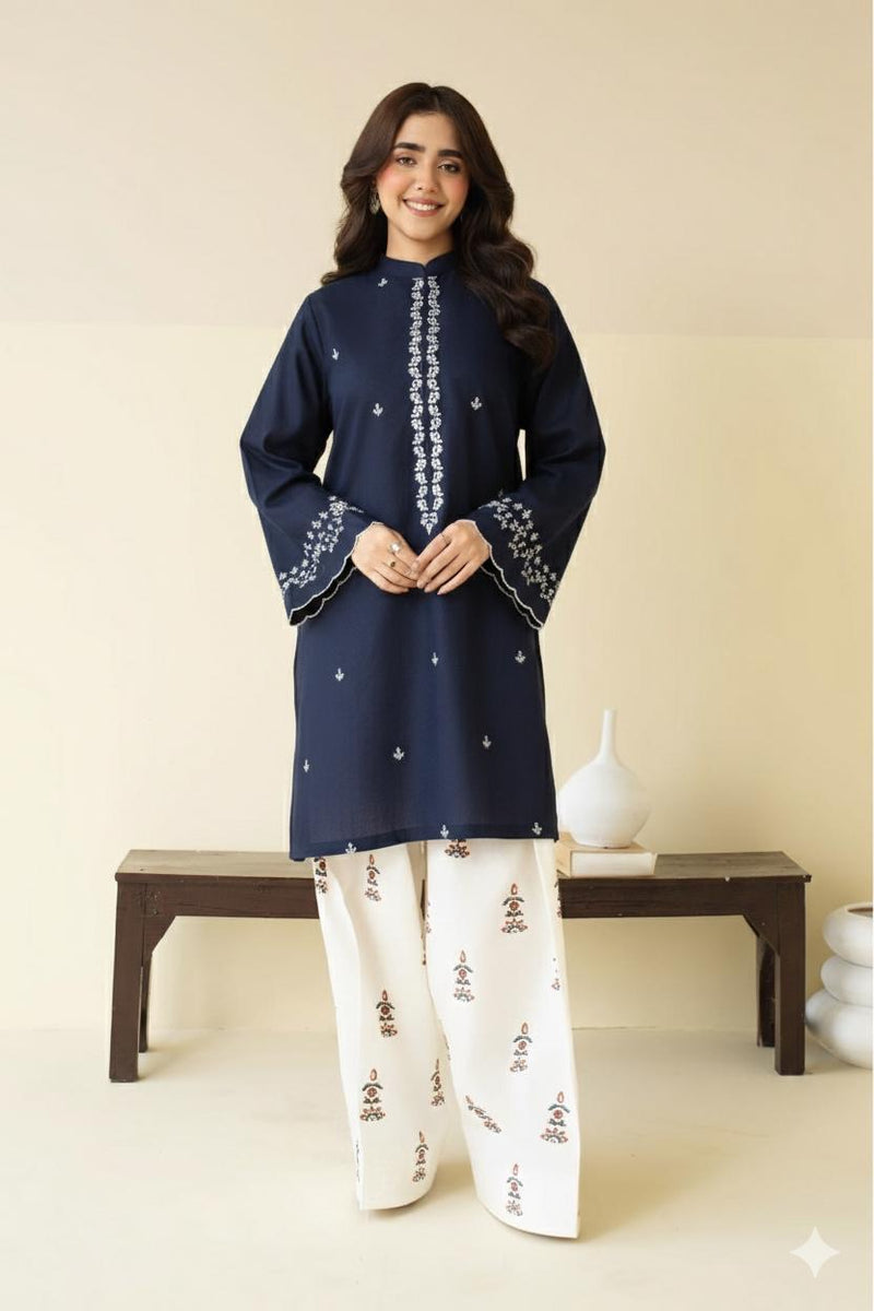 Lawn 2PC Embroidery Unstitched Suit BK-11