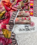 Bin Saeed Printed Khaddar 3 Piece Unstitched Suit BS -005 Summer Collection