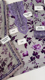 Aneelas - Printed Patch Emb Lawn 3 Piece Unstitched Suit MI 113A Summer Collection
