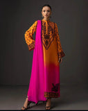 Shamoze Silk Digital Tye ‘N’ Dye 3pc Unstitched Suit - 158