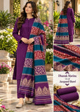 Luxury Banarsi Jacquard Pashmina Shawl & Dhanak Unstitched 3-Piece Suit - JS12
