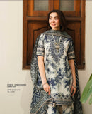 Printed Patch Emb Lawn 3 Piece Unstitched Suit MI -022 Summer Collection
