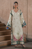 ETHNIC - Luxury Silk 3pc Embroidered Unstitched Suit