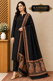 Luxury kashmiri Embose Pashmina Shawl & Dhanak Unstitched 3-Piece Suit - JS24