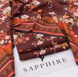Saphire Printed khaddar 3 Piece Unstitched Suit Z - 1008 Winter Collection