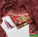 Printed Lawn 3 Piece Unstitched Suit SP -101 Summer Collection
