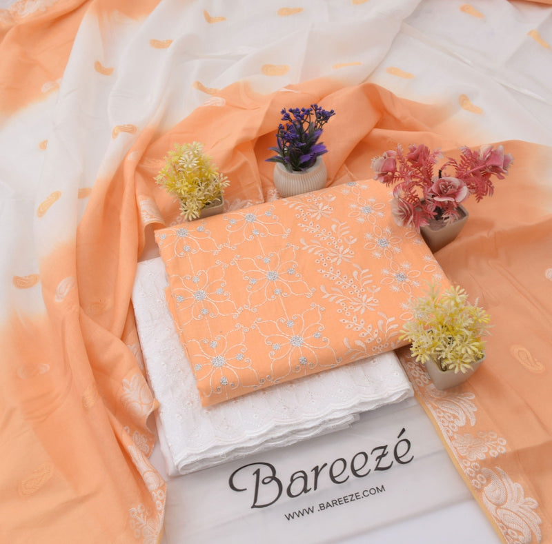 Bareeze Lawn 3PC Embroiderey Best Quality Summer Collection - BD30