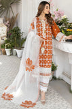 MARIA B- 3PC LAWN EMBROIDERED SHIRT WITH ORGANZA EMBROIDERED DUPPATA AND TROUSER