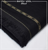 Men's Pure Wool Shawl Original Alhaam 100% | Black