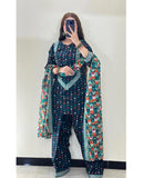 Bin Saeed Printed Lawn 3 Piece Unstitched Suit BS -004 Summer Collection