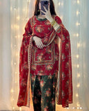 Bin Saeed Printed Lawn 3 Piece Unstitched Suit BS -003 Summer Collection