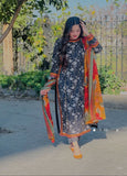 Bin Saeed Printed Lawn 3 Piece Unstitched Suit BS -008 Summer Collection
