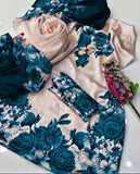 Shamoze Silk Digital Tye ‘N’ Dye 3pc Unstitched Suit - 174