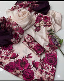 Shamoze Silk Digital Tye ‘N’ Dye 3pc Unstitched Suit - 173