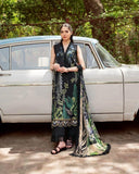 Asifa Nabeel - Printed Patch Emb Lawn 3 Piece Unstitched Suit MI 101A Summer Collection