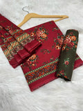 Bin Saeed Printed Lawn 3 Piece Unstitched Suit BS -003 Summer Collection