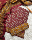Bin Saeed Printed Lawn 3 Piece Unstitched Suit BS -009 Summer Collection