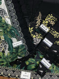 Asifa Nabeel - Printed Patch Emb Lawn 3 Piece Unstitched Suit MI 101A Summer Collection