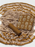 Indian Banarsi Dhanak with a velvet border shawl - rope