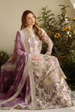 NUREH Silk Unstitched 3PC Heavy Embroidery Suit - D121